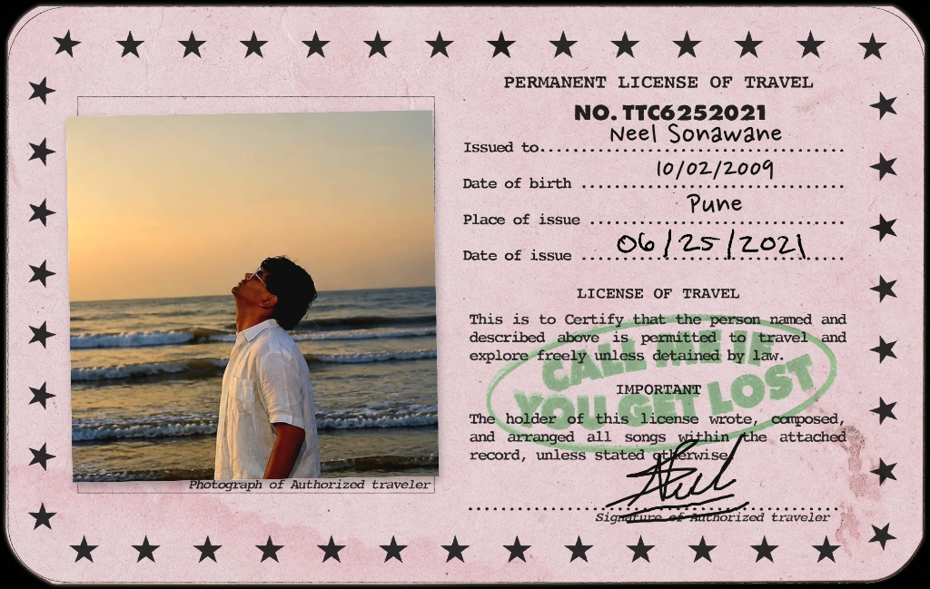 Neel Sonawane - Permanent License of Travel